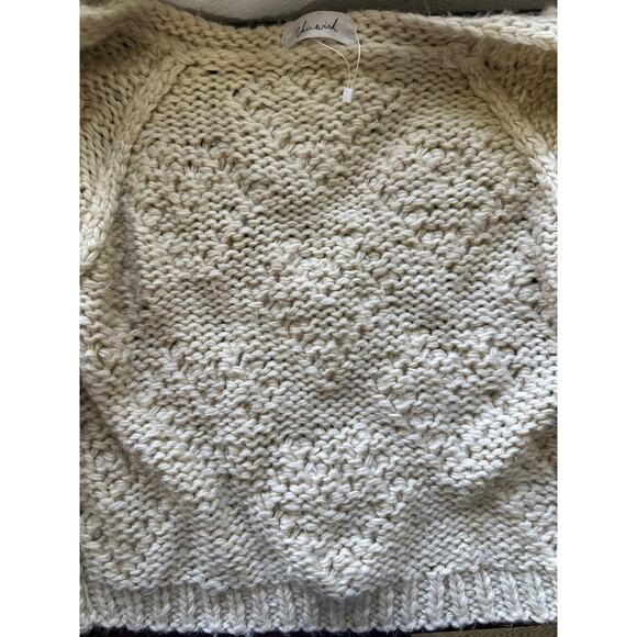 Chicwish NWOT Knit Your Love Bobble Cardigan Sweater M Cream Coquette Soft Girl - Picture 8 of 12